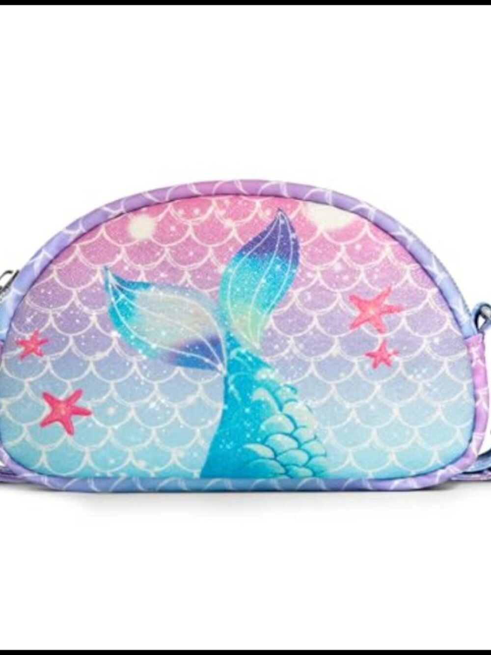 Girls Mermaid Crossbody Purse Adjustable Strap Mini Wallet Gift